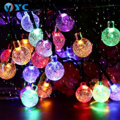 China Solar Powered LED String Light IP65 SMD 5050 LED RGB/single color for Outdoor Decoration LED String Light Fairy Patio for sale