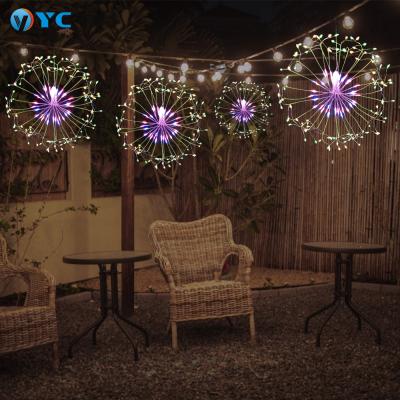 China Copper Wire Led Bouquet Fairy Lights 4AA Battery Holiday Wedding Party Christmas Room Decoration Firework Remote Control Copper Wire Led Bouquet Fairy Lights for sale