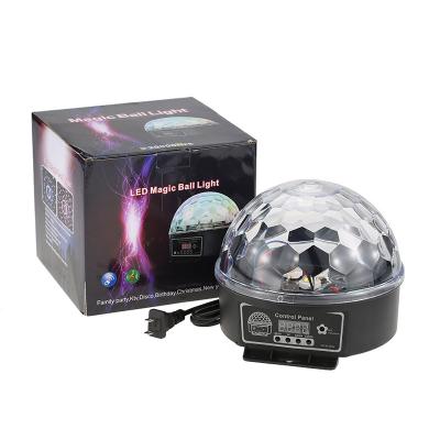 China Hot Sale Eco-friendly Remote Control Party Lights Disco Strobe Light Crystal Magic Ball RGB Stage Light for sale