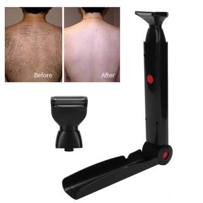 China Twin Blade USB Rechargeable Back&Body Shaver With 2 Type Shaver Head for sale