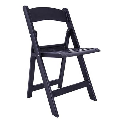 China Wholesale Modern Outdoor Folding Chair Banquet Wedding Party And Event Black Wimbledon Resin Chairs for sale