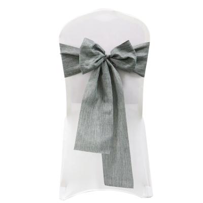 China Reuse Wholesale Imitation Gray Wedding Sash Cheap Sling Chair for sale