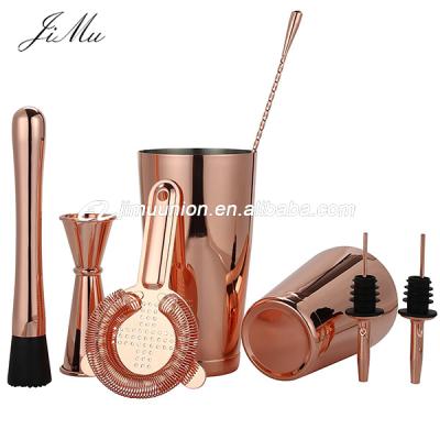 China Modern Wholesale Bartender Tools Bar Restaurant Cocktail Martini Shaker Stainless Steel Bar Tool Kit for sale