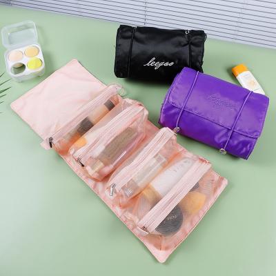 China High Quality XP2091Detachable 4-in-1 Makeup Bag Waterproof Cosmetic Bag Travel Toiletry Foldable Multifunctional Storage Bag for sale