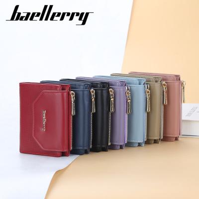 China ZX1020 New Waterproof Ladies Short Small Buckle Magnetic Multi Card Wallet Zipper Pull Sublimation Wallets for sale