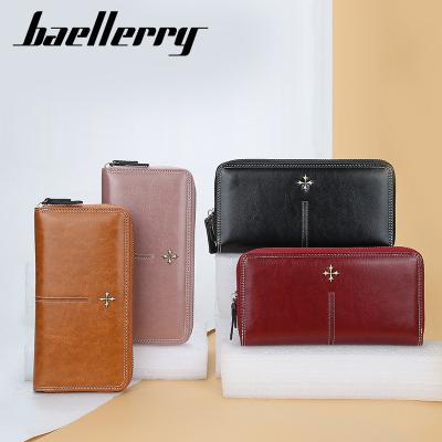 China ZX1028 Multi-Card Zipper Organ Leather Waterproof Shiny Leather Card Case Fashion Wallet Women Leather Wallet Women for sale