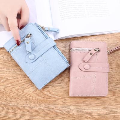 China ZX1093 Short Waterproof Cool Student Wallet Multifunctional Folding Card for sale