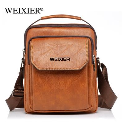 China W1024 2022 New High Quality Men Brown Square Messenger Small Shoulder Bag for sale