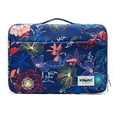 China High Quality Kinmac Flower 07 Laptop Bag Notebook Briefcase Laptop Sleeve Bag In Waterproof Fabric For Women For College 12 Inch for sale