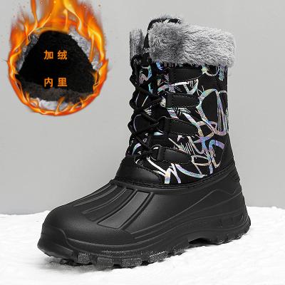 China Fashion Trend Trendy Shoes For Women Most Popular Artificial Plush In Tarpaulin Bean Boots /snow Hot Cheap Long Boots for sale