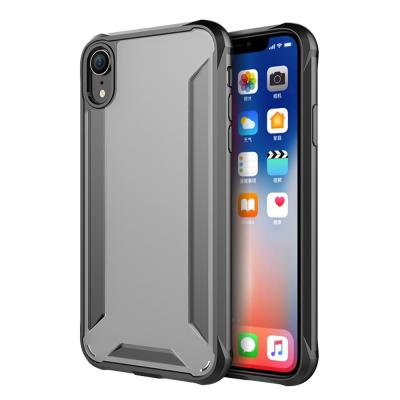 China Caja híbrida vendedora caliente del marco del caso del teléfono de lujo mate de la cubierta para el caso del iPhone XR en venta