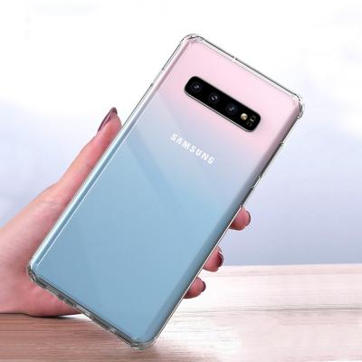 China S10 despejan la cubierta de la caja del teléfono de PC+TPU, para la caja transparente de la galaxia S10 de Samsung en venta