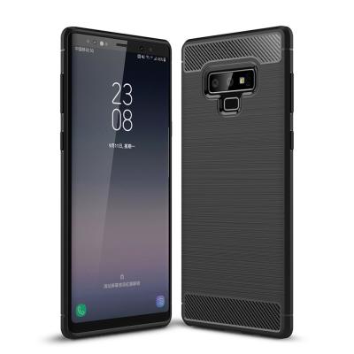 China Caja cepillada fibra de carbono de Tpu para la caja del Samsung Galaxy Note 9 en venta