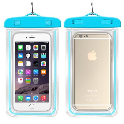 China Universal Waterproof Mobile Phone Case For phone Clear PVC Sealed Underwater Cell Swimming Pouch Cover custom waterproof bag for sale