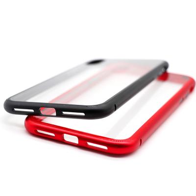 Chine Cas de butoir de téléphone de verre trempé de pleine couverture de téléphone portable de protection du cas cel de téléphone en métal magnétique de luxe de cas pour Iphone X/Xmax à vendre