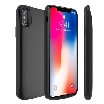 中国 2019 4500mah iphone Xの習慣のロゴの電話箱のための最も実用的な電槽の超薄い電槽 販売のため