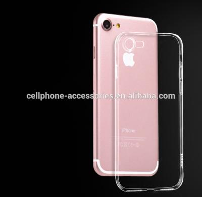 China reemplazo transparente claro ultra fino promocional de la caja del teléfono celular de 100pcs/lot TPU para la caja del teléfono del iPhone 7 en venta