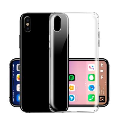 China Factory wholesale price clear transparent TPU smartphone shell mobile back cover cell phone case for iPhone X for sale