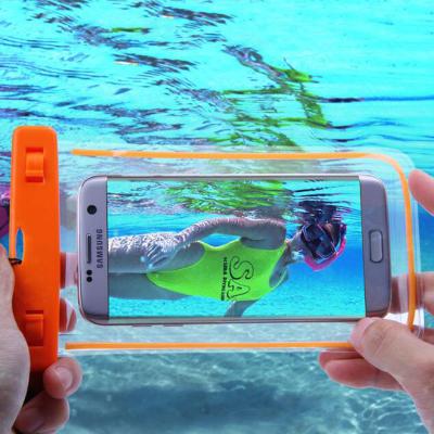 China 2018 New Waterproof Cell Phone Case Bag Waterproof Case for iPhone Android Underwater Phone Case with Fluorescent Light for sale