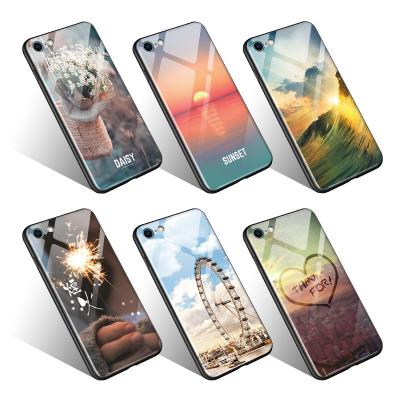 China 2018 Hot selling Marble phone case,TPU+glass Marble pattern cover for Apple iphone x for sale