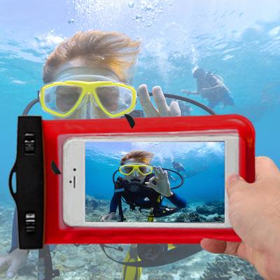 Chine Nouveau sac imperméable tendant de caisse de produit de couverture de poche sèche sous-marine de téléphone portable pour transporter la dérive par radeau de natation de camp à vendre