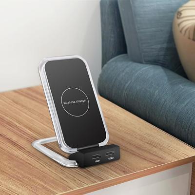 China Qi Standard Wireless Charger Quick Charge Stand Dock Dual Coil Phone Charger for iPhone 8 X for Samsung S9 S8 for sale