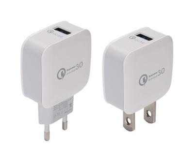 China 2018 universal Travel charger QC3.0 fast charger usb adapter travel adapter plug for sale