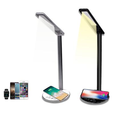 China 2018 New product 10W fast wireless Qi charging pad charger touch with night light LED stand holder for iPhone X XS XR for sale