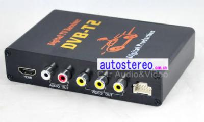 China Auto DVB-T DVB-T2 digital TV Tuner Freeview Reveiver Box MPEG-2 Aerial Stereo for sale