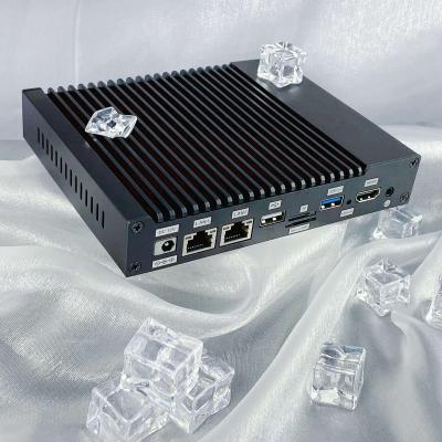 China Fanless Industrial Edge Door Way Computer Din Rail Recessed Mini Pc 10000/month for sale