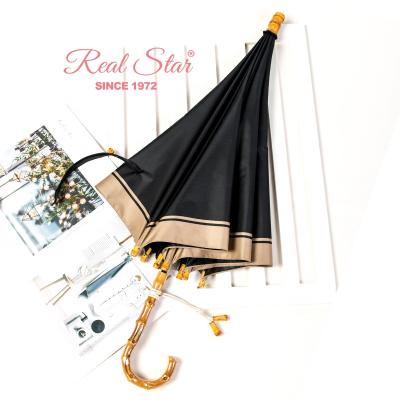 China Morden Star Luxury Real Bamboo Japanese RST UV Protect UPF50+ Small Umbrella Sun Sunshade for sale