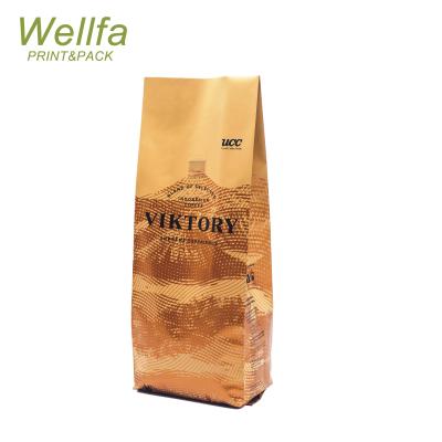 China Aluminum Pouch Bag Side Gusset Coffee Bag Barrier Holder With Valve For Coffee Bean Packaging for sale