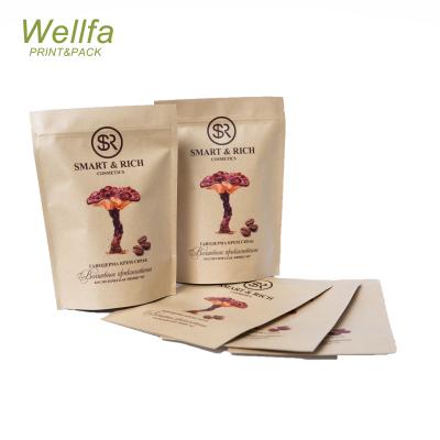 China Recyclable Custom Smell Proof Zipper Paper Tote Bag Coffee Body Scrub Packaging for sale