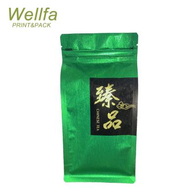 China Custom Barrier Foil Package Bags Zip Lock Frosted Bag For Tea Packaging for sale