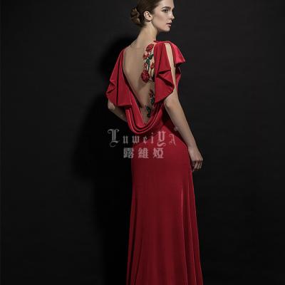 China Wholesale Latest Women's Long Dress Anti-Static Formal Backless Even Dress Sexy Evening Dress for sale