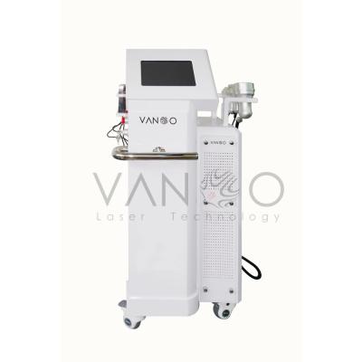 China Vanoo Multifunction Beauty Machine With 100Kpa High Frequency Ultrasonic Vacuum Handle for sale