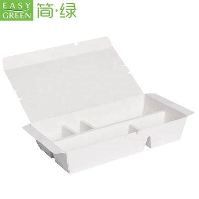 China Food Grade 5 Compartment Disposable EASY GREEN Disposable Food Tray for sale