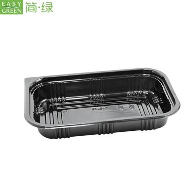 China Disposable Easy Green PP Bento Food Box Microwavable Disposable for sale