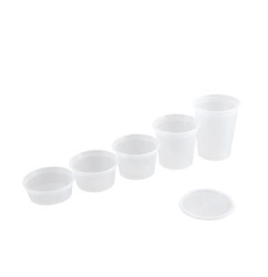 China Recyclable Easy Green PE Plastic Soy Sauce Container Disposable Cup for sale