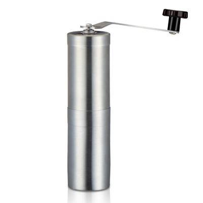 China WITH LID Amazon Hot Sale Stainless Steel Coffee Hand GRINDER Ceramic Portable Mini Manual Crank Coffee Grinder with Adjustable Setting for sale