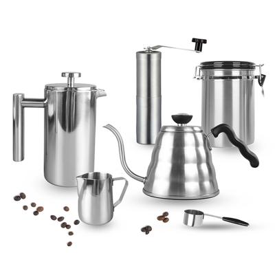 China French Coffee Viable Pot Accessories Stainless Steel Series Amazon Press Canister COFFEE BREWING TOOLS Kettle for sale