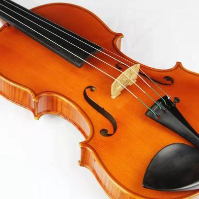 China Fir Professionally Made Handmade 4/4 Solo Violin For Beginner Players With Violin Case Included for sale