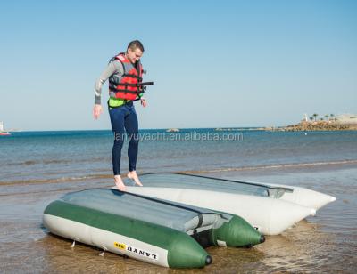 China PVC CE Korea PVC Air Mat Floor Folding Cheap Inflatable Boat for sale