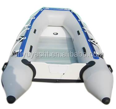 China 2016 3.7m PVC Inflatable Boat With Aluminum Floor v Bottom for sale