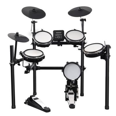 China Reverb type 0-5 popular musical instrument snare drum for sale electronic double pedal 5 drums 3 cymbals drum for sale