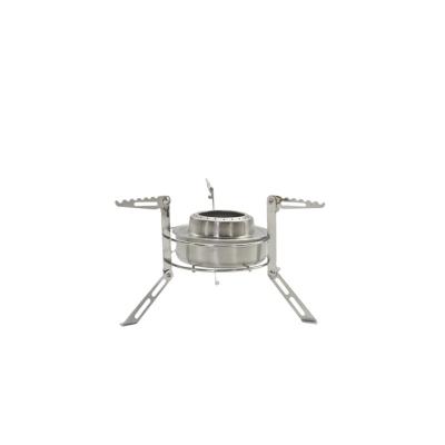 China TZ-08 Outdoor Camping Stainless Steel Alcohol Stove Collapsible Picnic Stand Outdoor Rising Moving Sets for sale