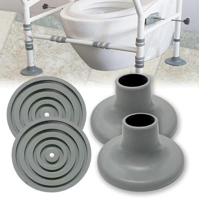 China Stocked Hot Sale Non Slip Rubber Tips Shower Bench Suction Cup Feet Bath Seat Parts Shower Chair Replacement Feet for sale