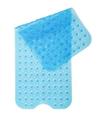 China Stocked Hot Sale Long Bath Tub Shower Mat Non-Slip and Extra Large Bathtub Mat with Suction Cups Machine Washable Bathroom Mats for sale