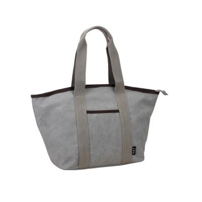 China Wholesale Durable High Quality Reusable Large Capacity Women Canvas Tote Bag Reusable Shoulder Bag for sale