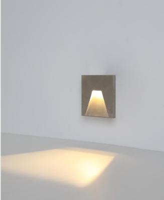 China Modern Outdoor IP65 Through The Light Gray Color GU10 Material Cement Wall Lamp Holder Max 2*35w Sconce Lamps For Garden for sale